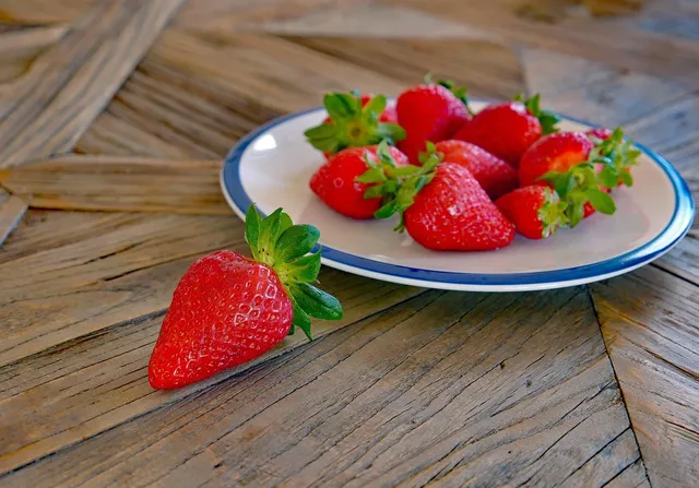 Strawberries with Prosecco, why not? :)