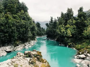 The view to a valley from The Huge Waterfall - Obrovský vodopád