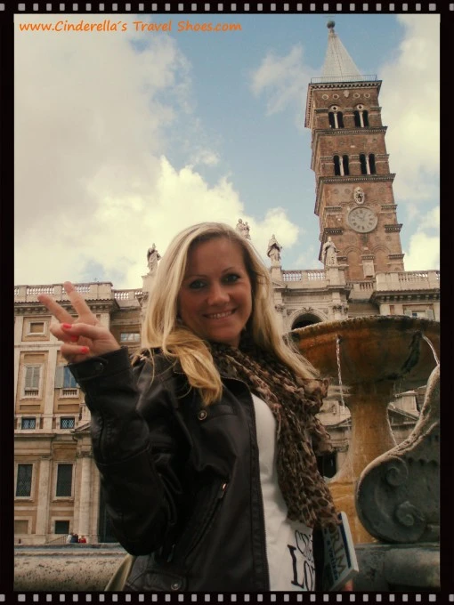 Me in front of Basilica di Santa Maria Maggiore in Rome, Italy