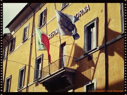 Italian & European Union Flags