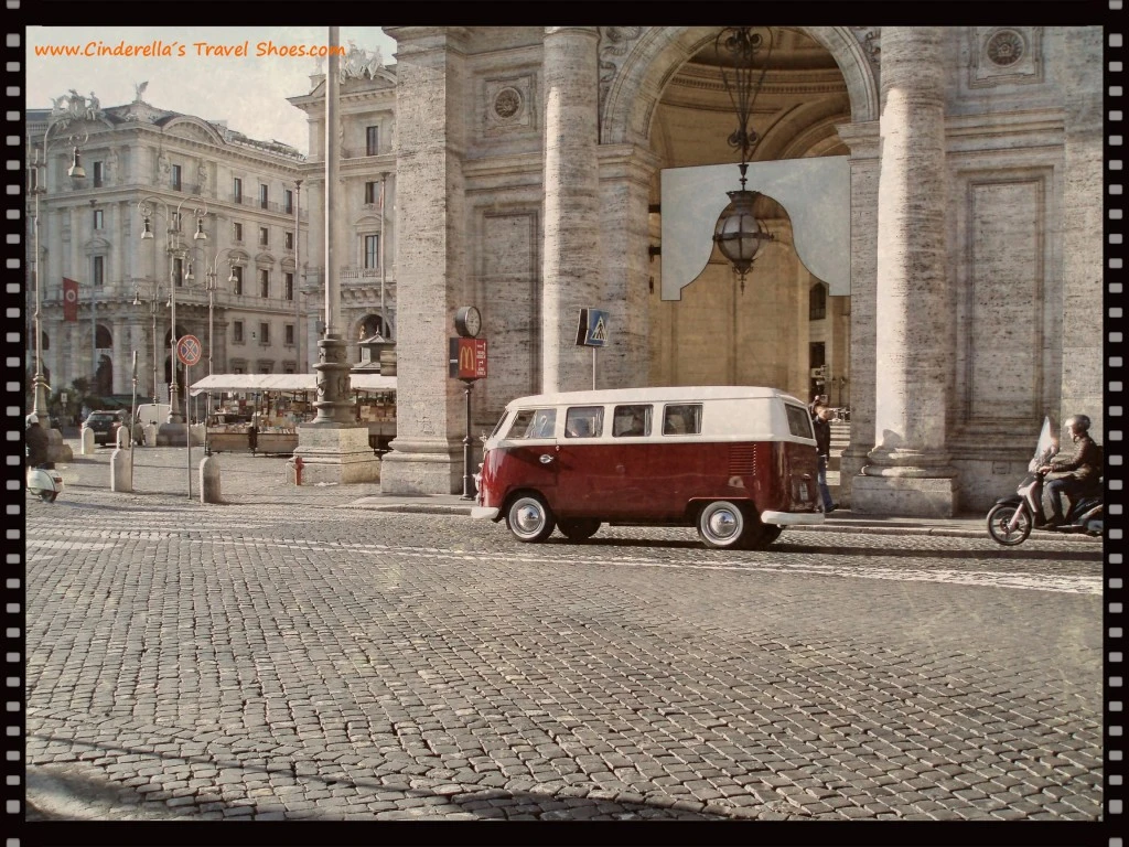 Piazza della Repubblica in Rome, Italy