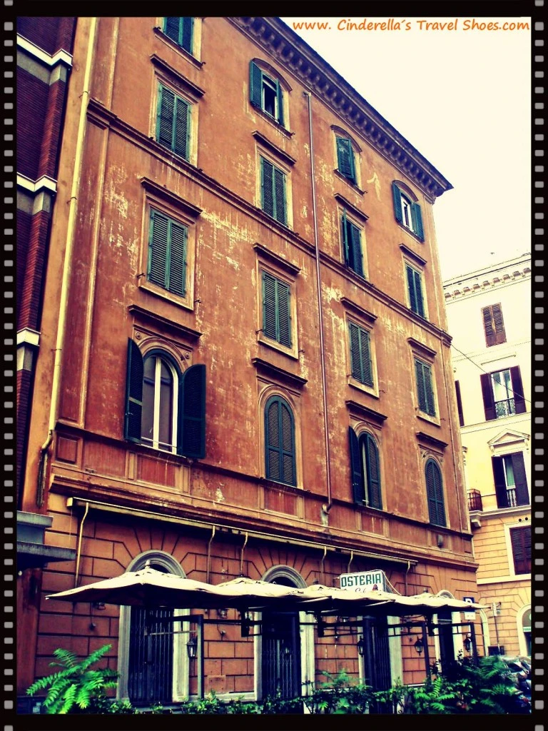 Colorful building in Rome, Italy