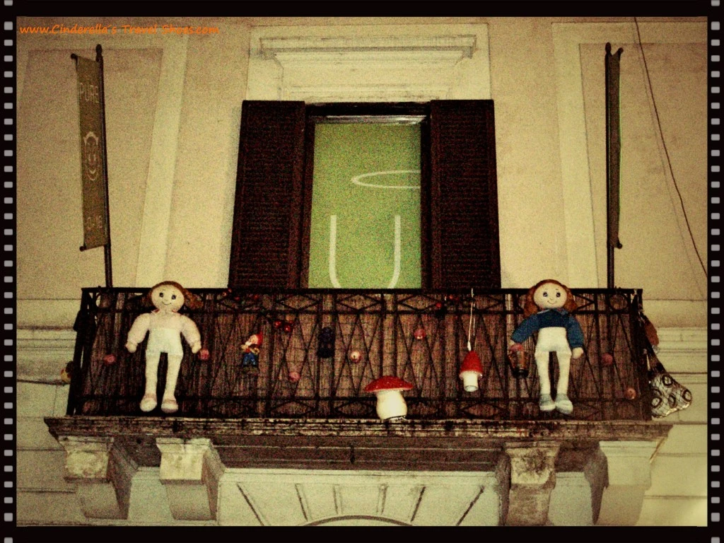 Funny Balcony in Rome, Italy