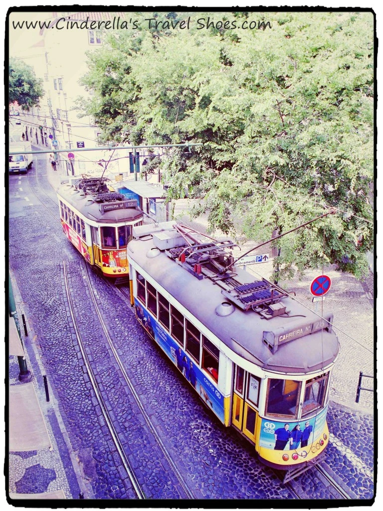 Lisbon's tram in Alfama