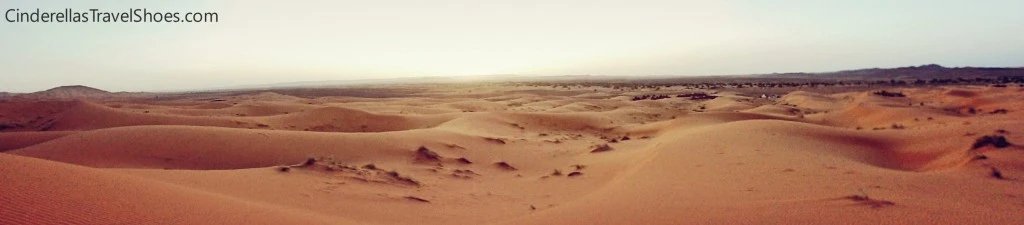 Sunrise in Sahara desert