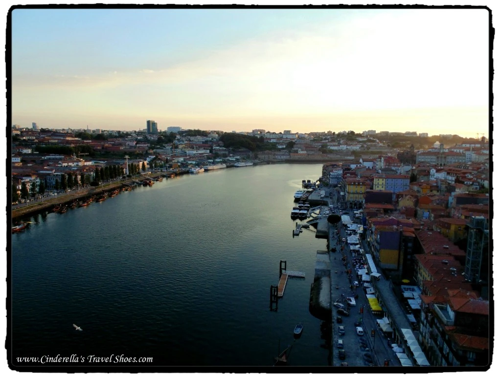 Sunsunet from the Bridge in Porto