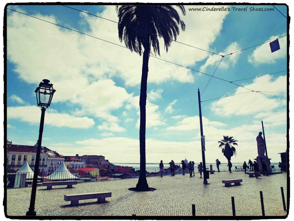 The promenade in Lisbon