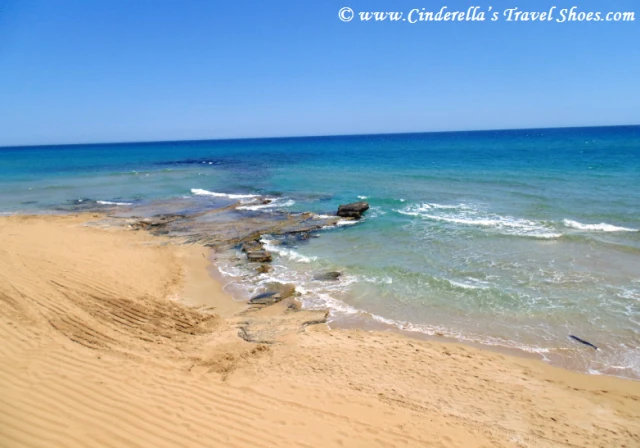 Clean beach in Lido di Noto