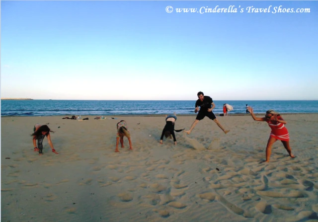 Having fun on Playa in Catania