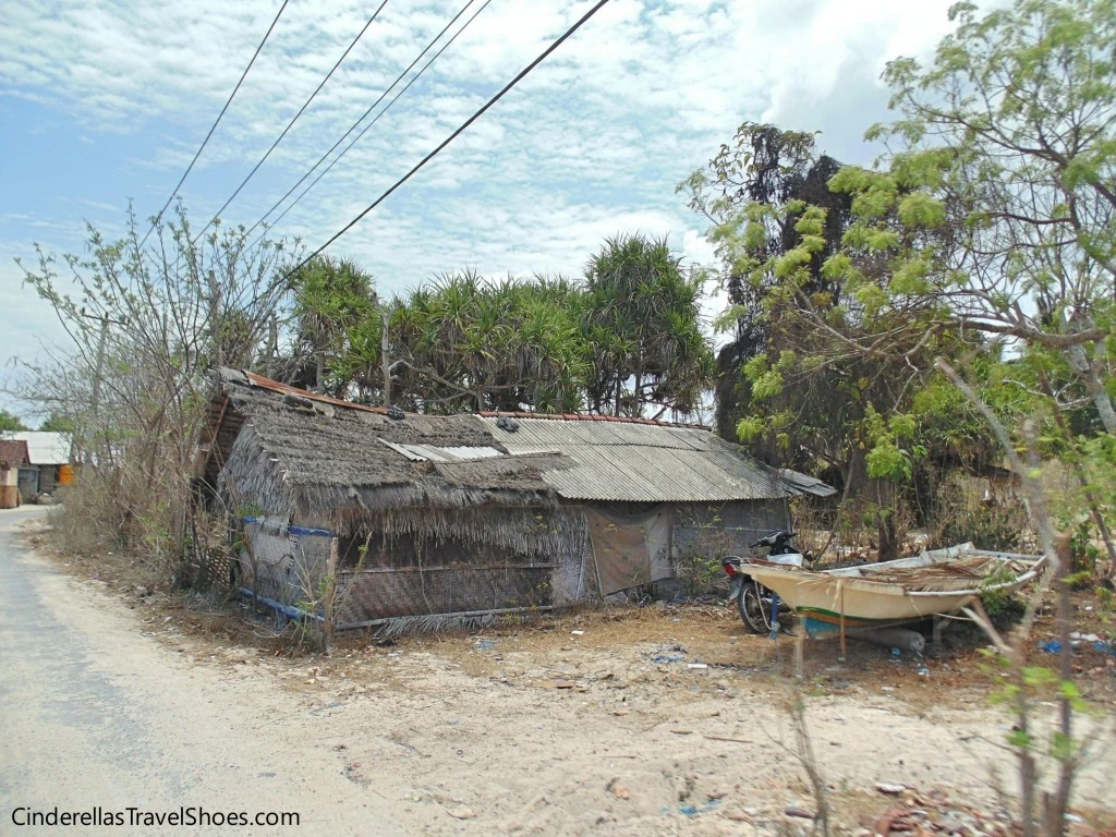 Cottages of local people on Lembongan