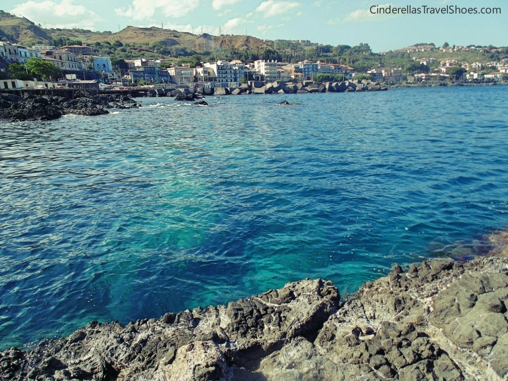 Rocky coast in Aci Castello