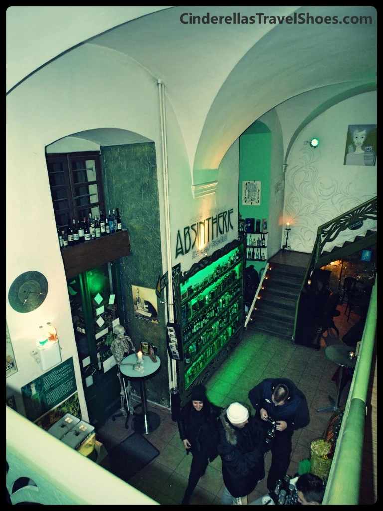 The view from the top of Absintherie