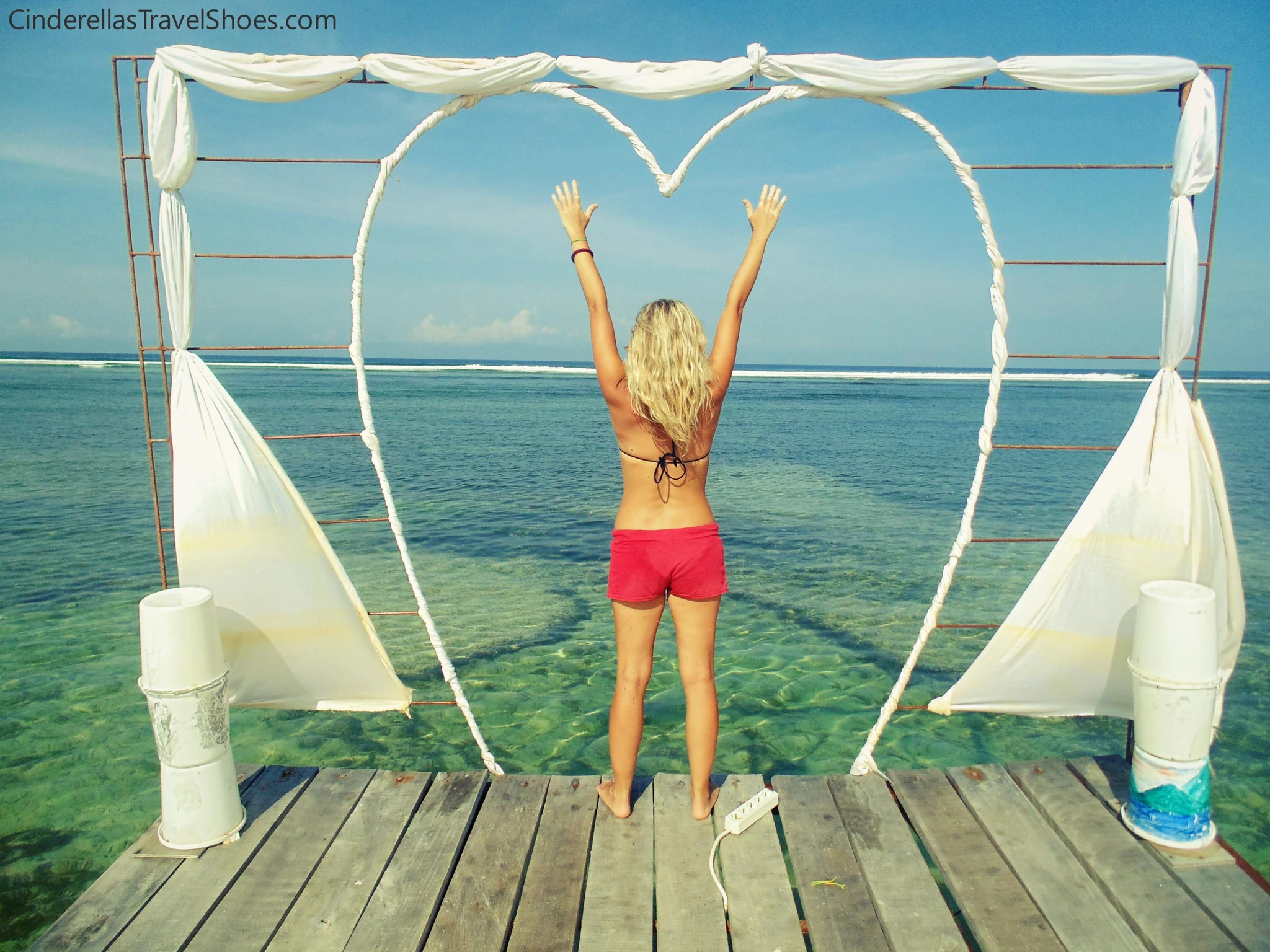 The wedding stage in Gili Trawangan