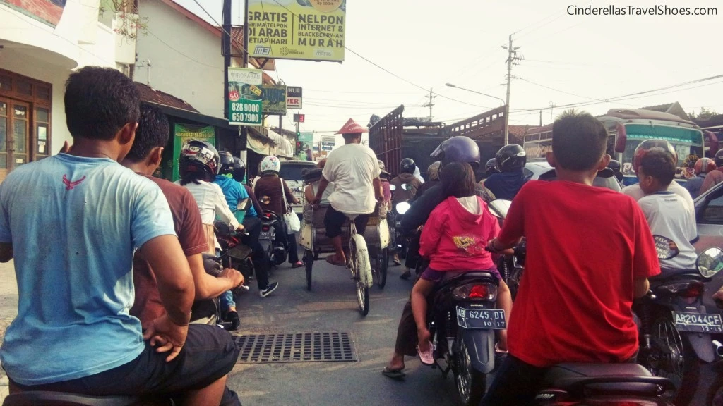 Traffic in Yogakarta, Indonesia