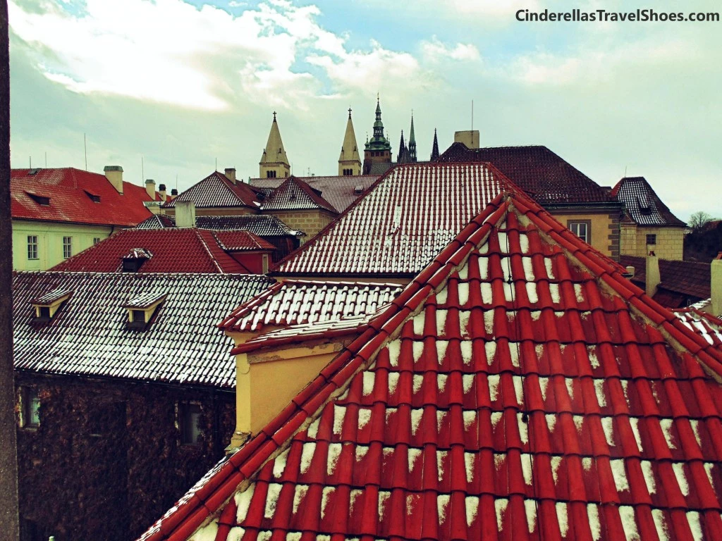 View from Toy Museum to the old town of Prague