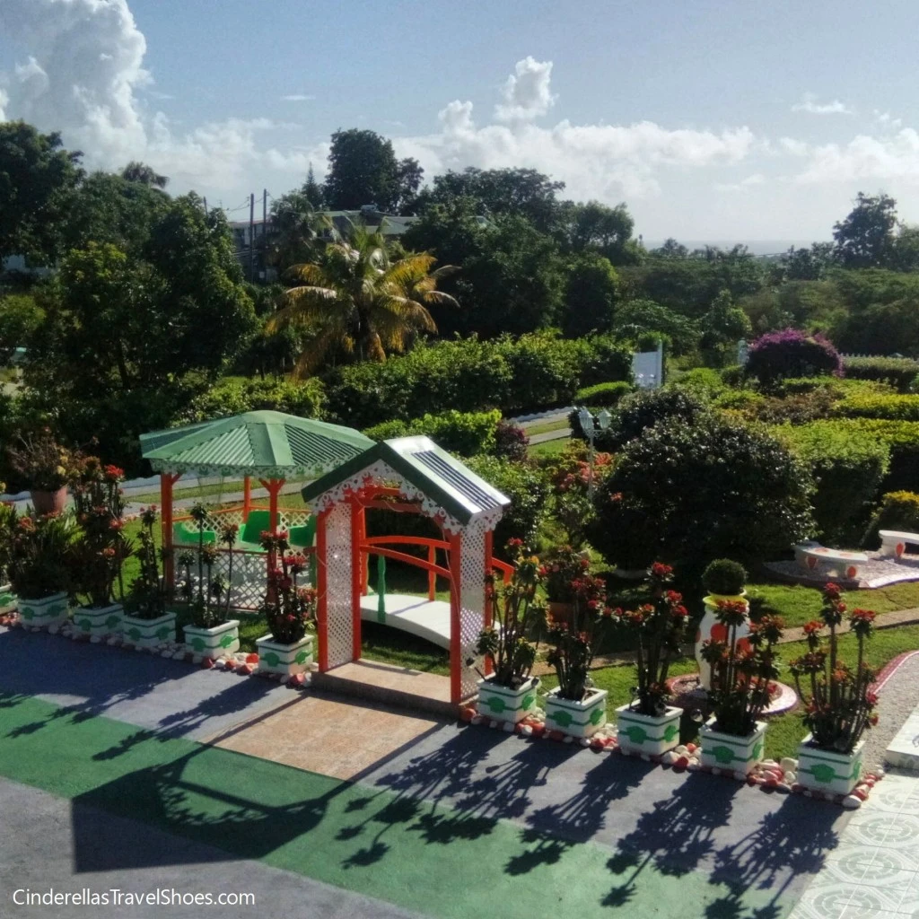 Colorful Creole Garden in Guadeloupe