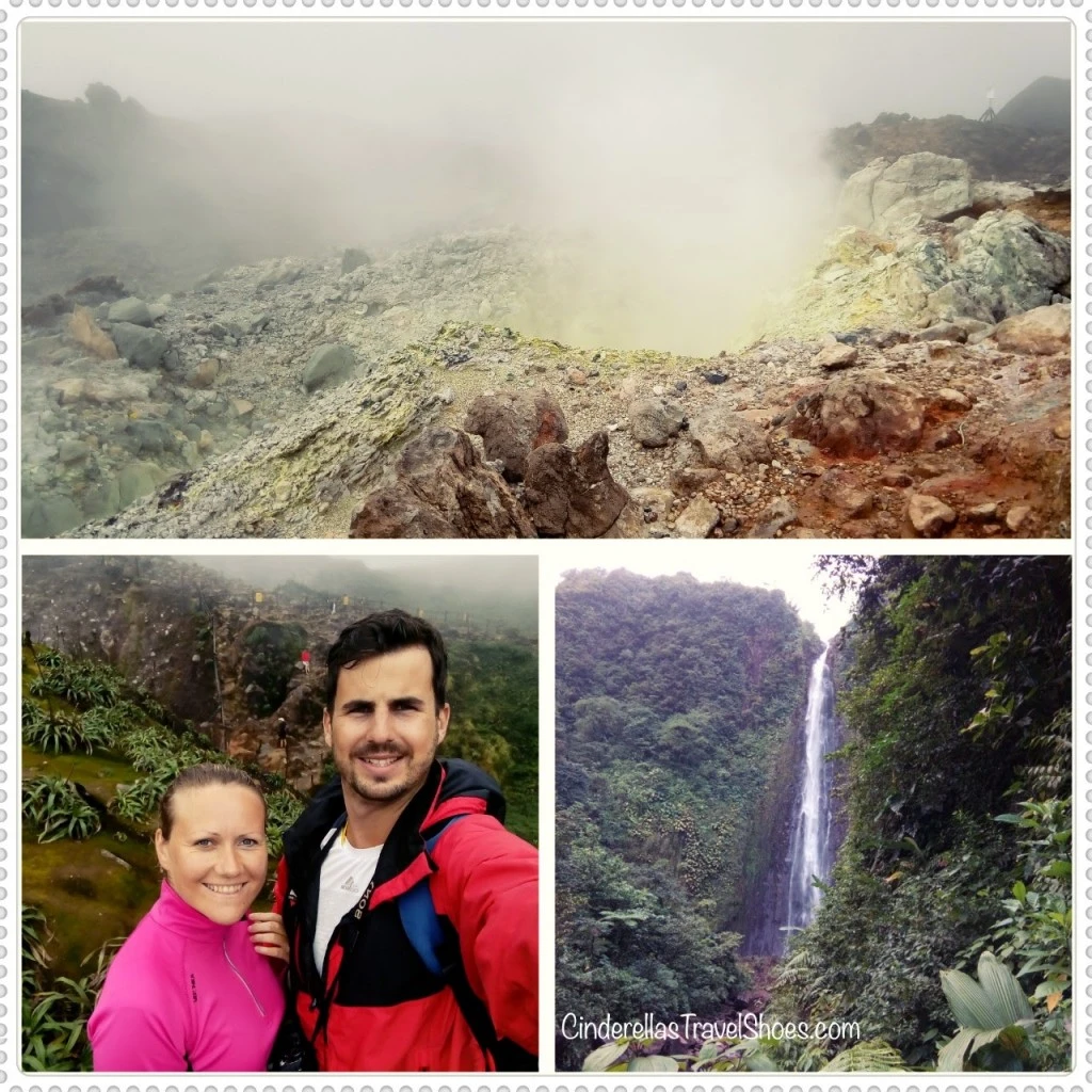 Hiking to volcano in Guadeloupe