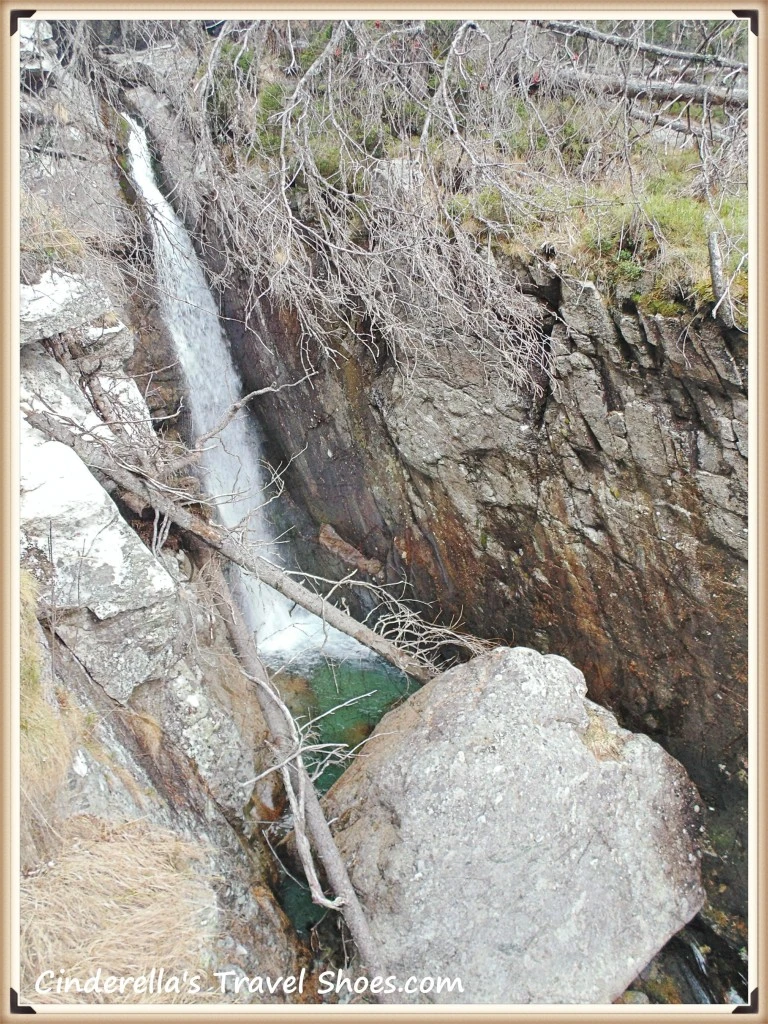 20 meters high The Huge Waterfall - Obrovský vodopád on the way to Zámkovského cottage- Zámkovského chata