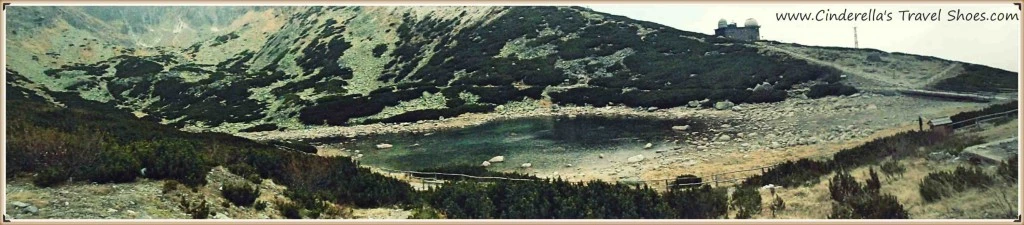 Skalnaté Tarn -Skalnaté Pleso with an astronomical and meteorological observatory at the altitude of 1,786 meters