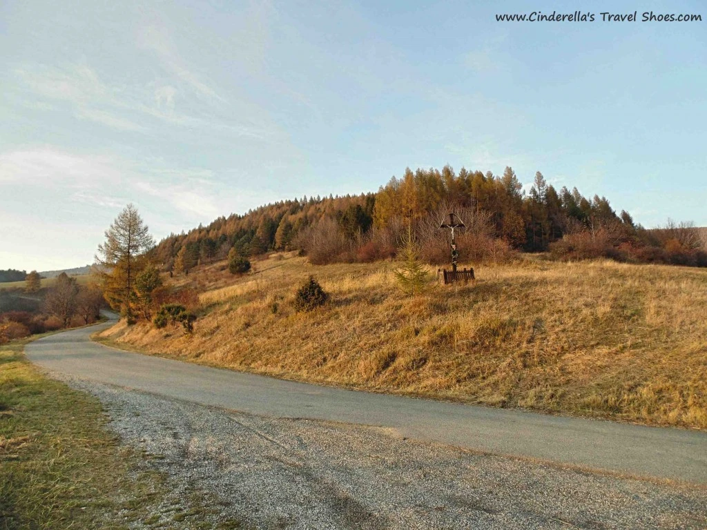 The Cross of the Jesus between villages Lacnov and Lipovce