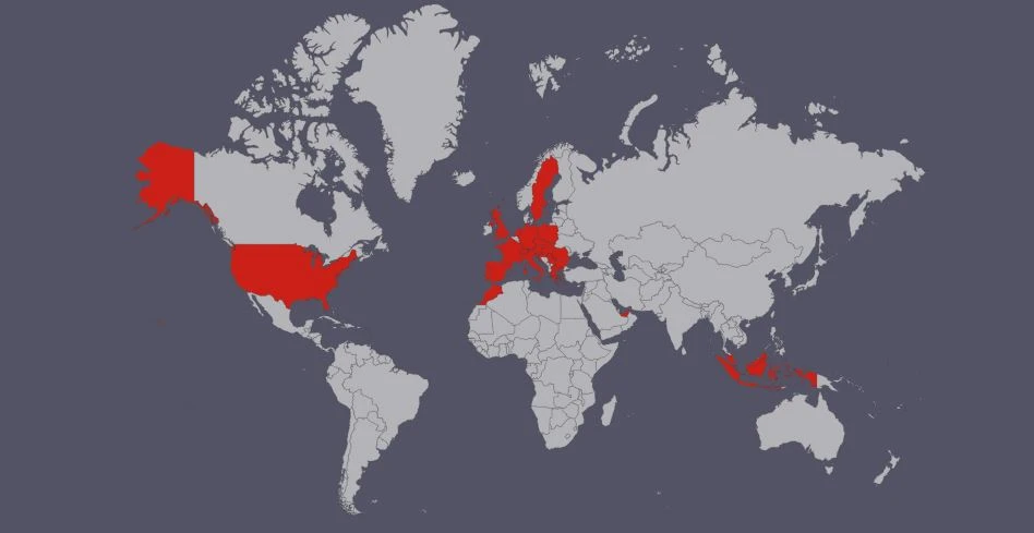 Map of Visited Countries
